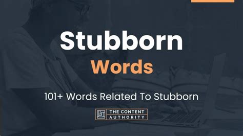 words related to stubborn